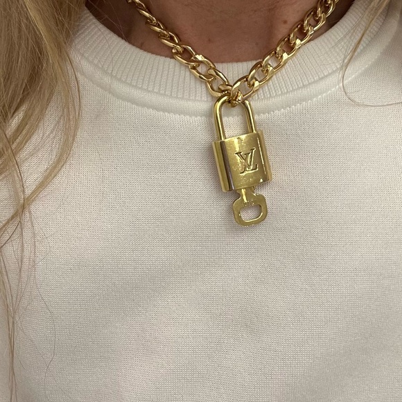 Louis Vuitton Jewelry - Authentic Louis Vuitton Lock, Key and Chain